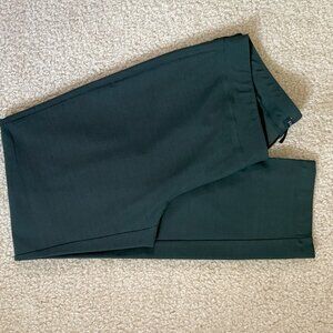 Eileen Fisher Washable Stretch Crepe Slim Ankle Pants Olive Small $168